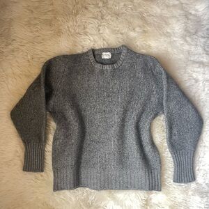 Vintage | HTF N peal grey Scotland cashmere crew neck women's sweater